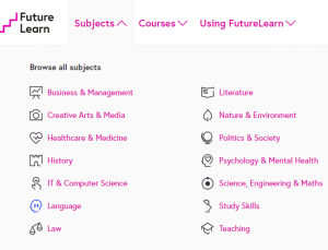 List of Free online short Courses via Futurelearn.com