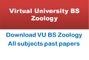Vu all bs zoology past papers