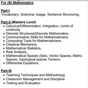FPSC Lecturer Mathematics Syllabus Test Preparation PDF Books Past Papers