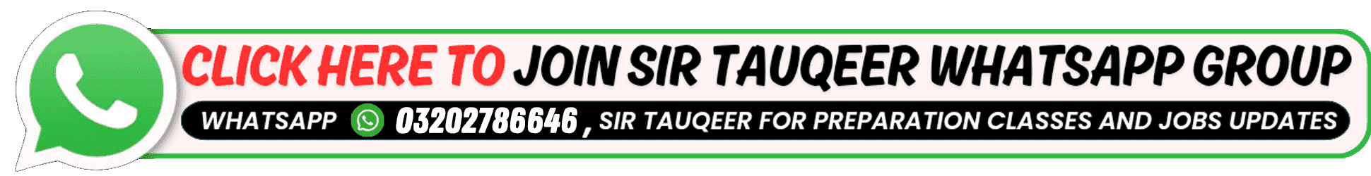 Sir Tauqeer WhatsApp Banner